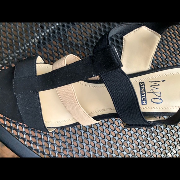 Impo- Edwina NWOT black & beige sandals, size 8 M - Picture 9 of 14